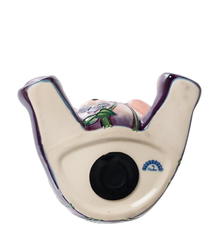 Копилка из фарфора Мишка с сиренью Pavone JP-158/11, вид снизу