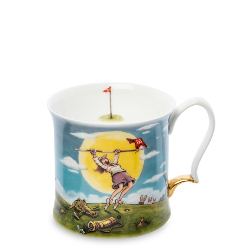 Кружка из фарфора Однажды в Парко-ди-Рома Parco di Roma Golf Pavone JK-250