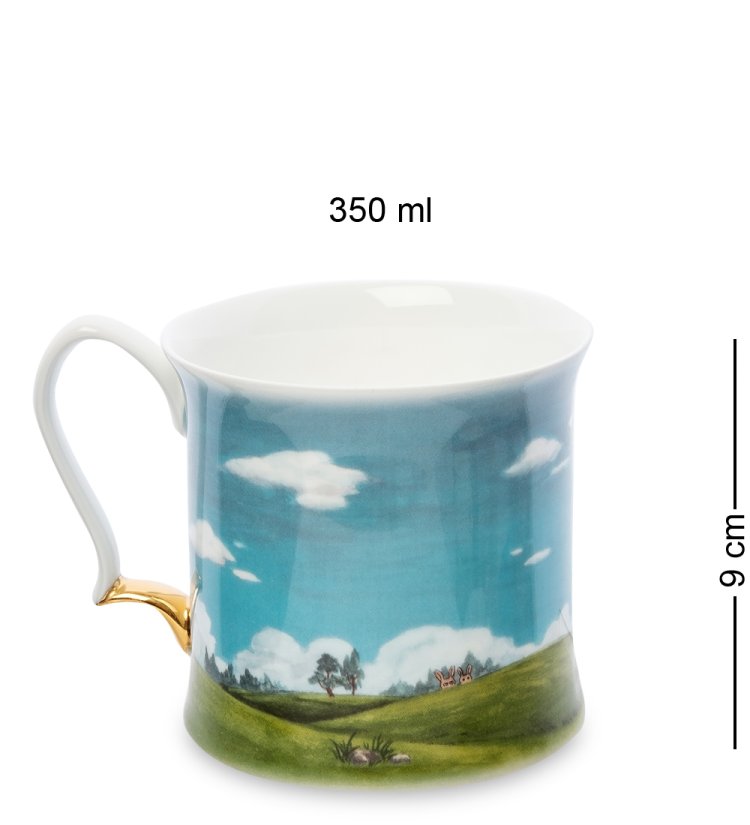 Кружка из фарфора Однажды в Парко-ди-Рома Parco di Roma Golf Pavone JK-250, оборотная сторона