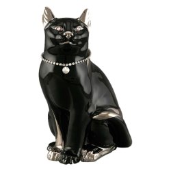 Статуэтка Черная Кошка, Размер 25х20х36 см