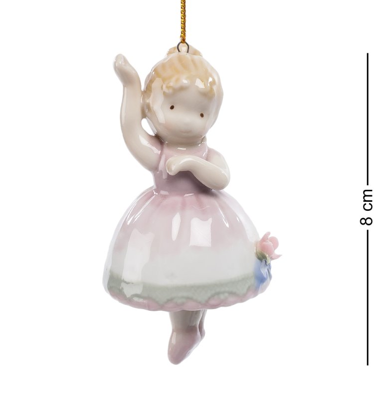 Колокольчик из керамики Балеринка в танце CMS-29/ 3