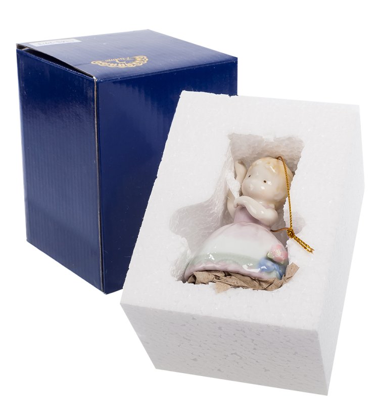 Колокольчик из керамики Балеринка в танце CMS-29/ 3, упаковочный вид