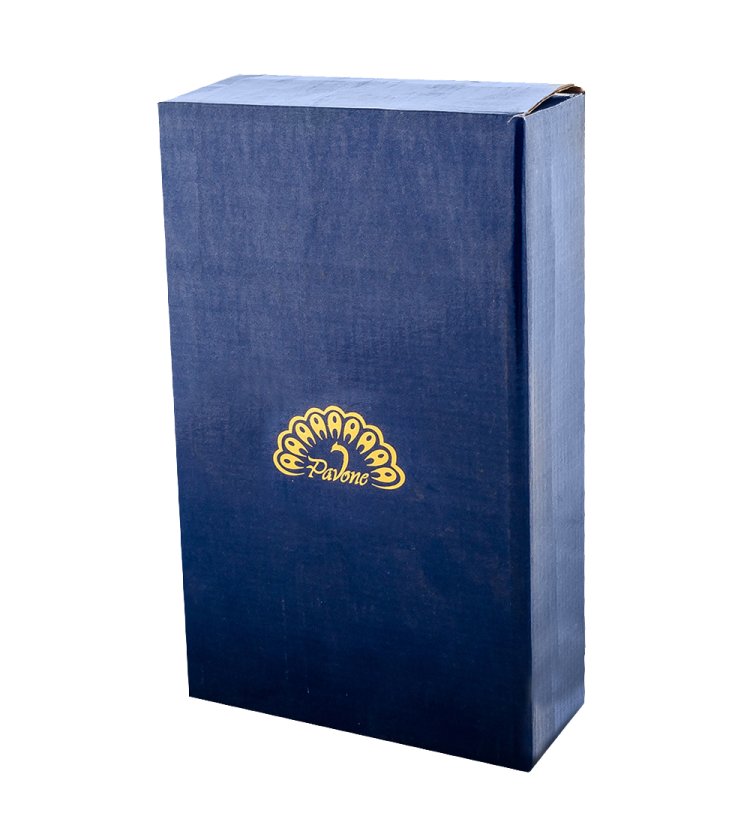 Овальное Блюдо в виде Листа из фарфора Лебеди Pavone FM-76/ 7, фотография коробки