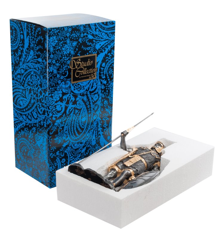 Статуэтка Римский воин с позолотом Veronese WS-477, упаковочный вид