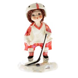 Фарфоровая статуэтка Хоккеист