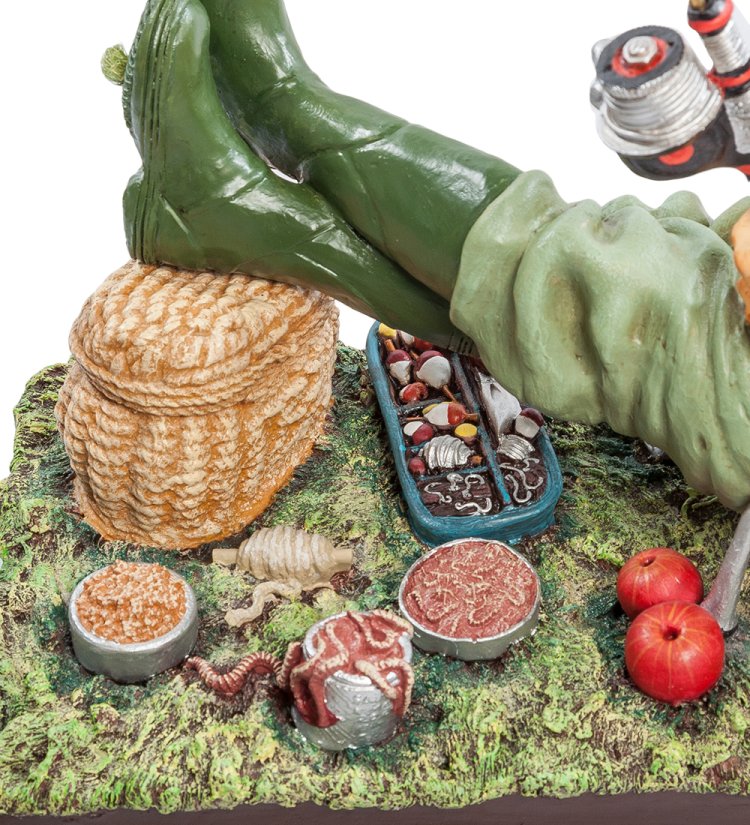 Статуэтка Рыбак - The Fisherman Forchino FO-85503, увеличенный вид деталей