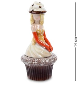 Подставка для яйца с солонкой из керамики Элегантная Леди