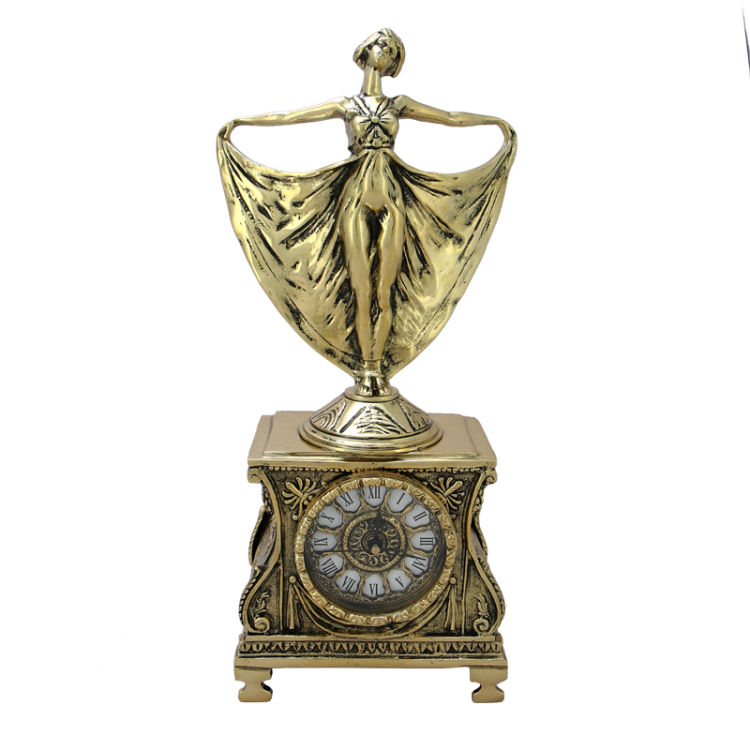 Бронзовые Каминные часы с канделябрами Балерина Bello De Bronze BP-56074-D, часы