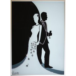 Картина Счастливый момент c кристаллами Swarovski