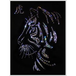 Картина Символ года - тигр c кристаллами Swarovski