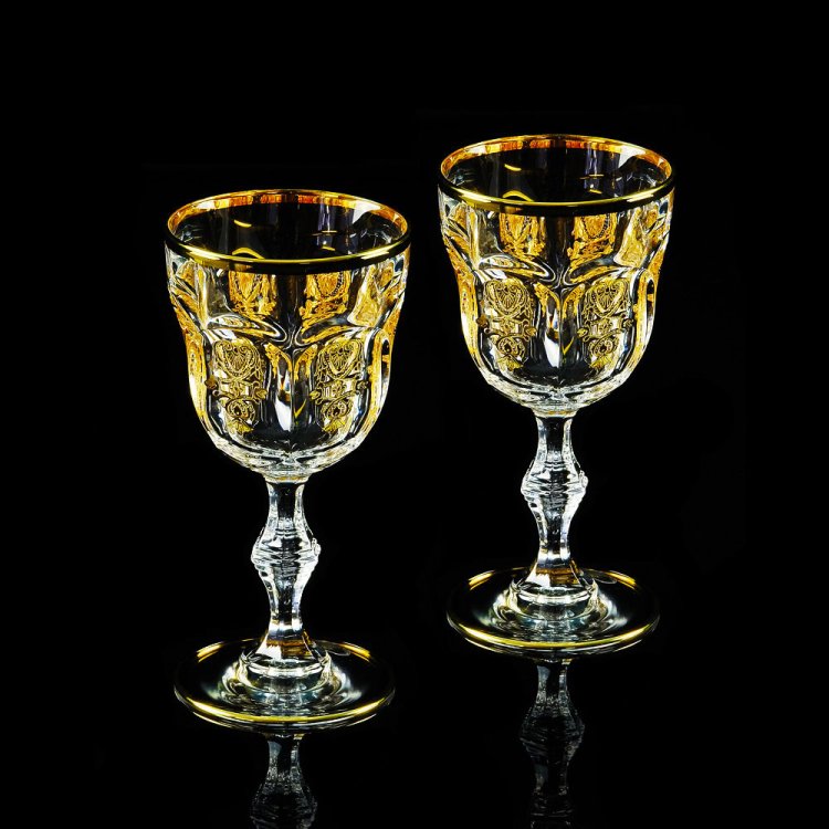 Набор бокалов для вина на 2 персоны Gloria Migliori De Luxe 25702