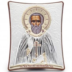 Икона Сергий Радонежский, Размер 12х14 см