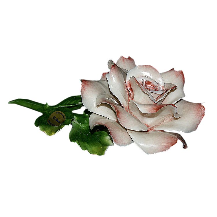 Цветок из фарфора розовая Роза
