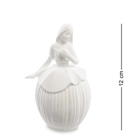 Статуэтка с подсветкой из фарфора Девушка нежность