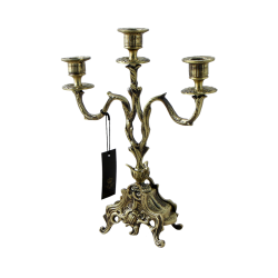 Канделябр на 3 свечи Дон Луиш, цвет антик