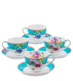 Чайный набор на 4 персоны из фарфора Виола