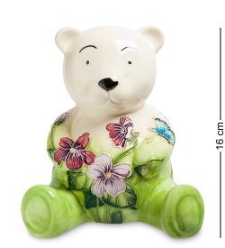 Копилка из фарфора Весенний Мишка