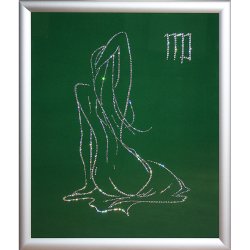 Картина Дева c кристаллами Swarovski