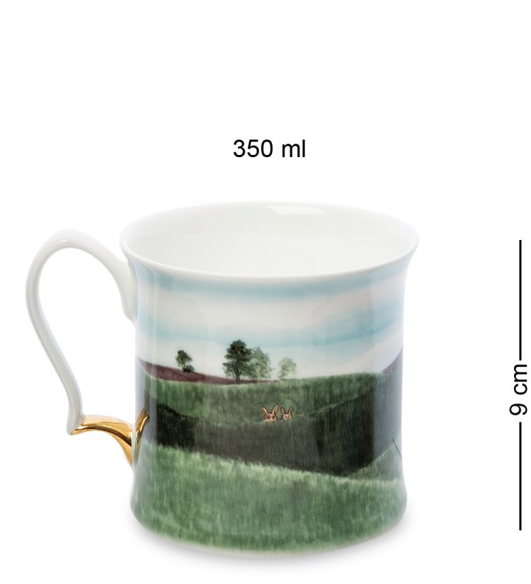 Кружка из фарфора Однажды в Парко-ди-Рома Гольф Parco di Roma Golf Pavone JK-251, оборотная сторона