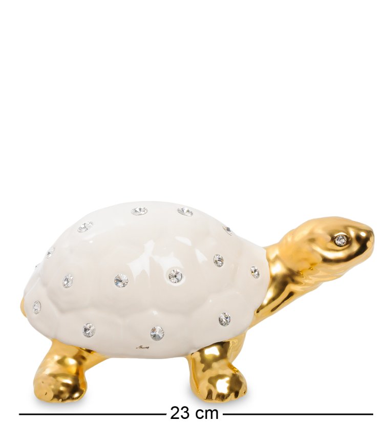 Статуэтка Черепаха Ahura S1678W/1/AOP, фотография сбоку