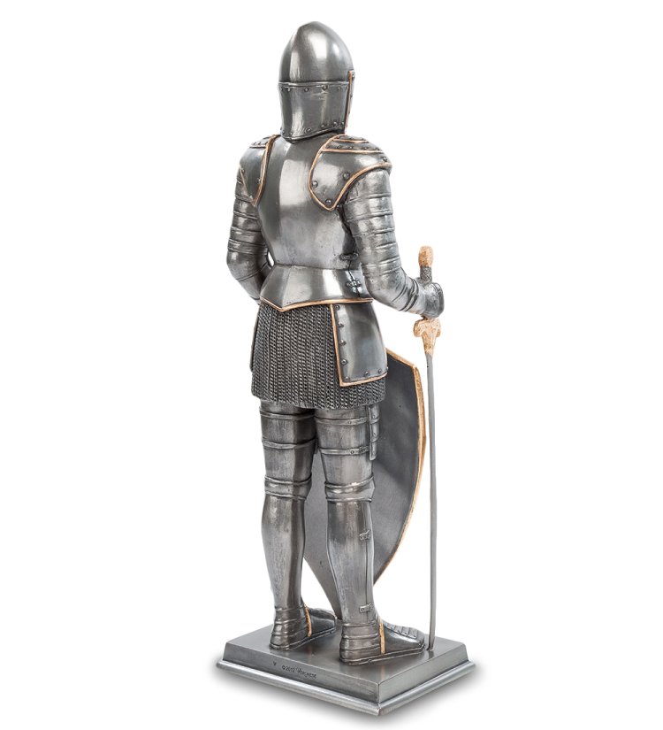 Статуэтка Рыцарь с мальтийским крестом на щите Veronese WS-95, оборотная сторона