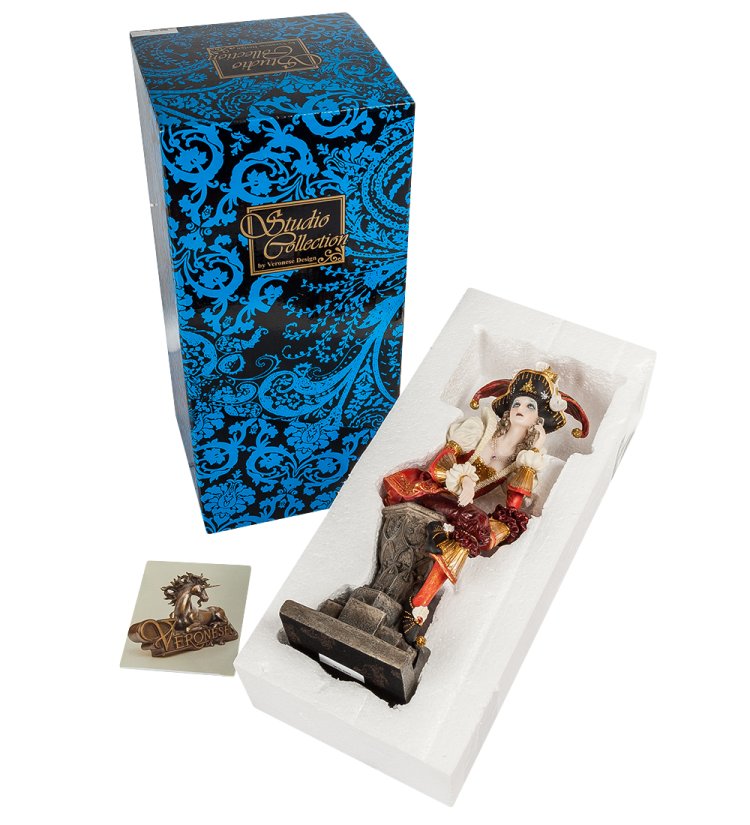 Статуэтка Девушка-Шут Veronese WS-680, упаковочный вид