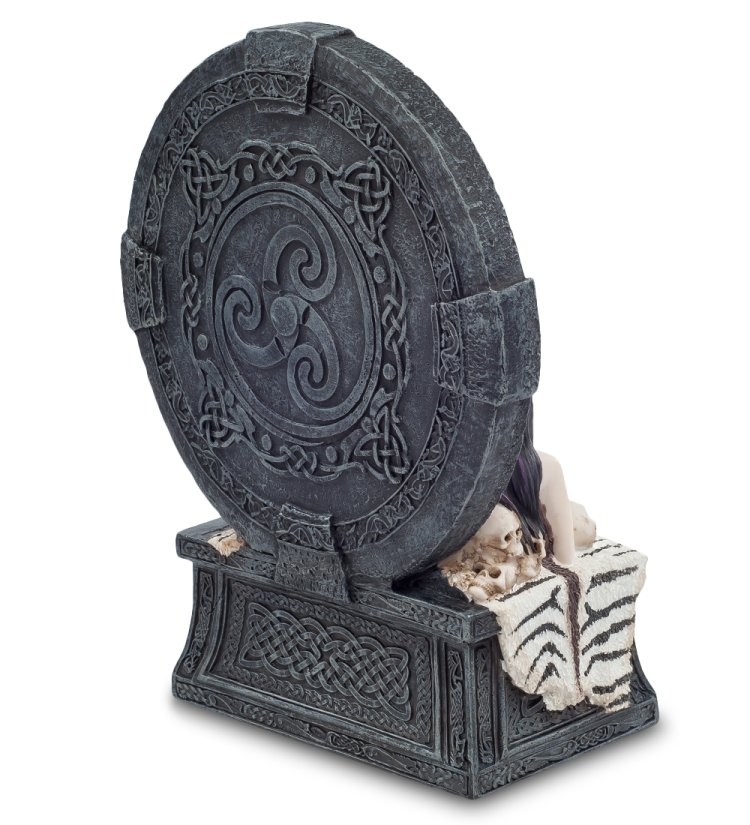 Статуэтка-зеркало Женщина в красном Veronese WS-797, оборотная сторона