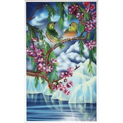 Картина Вестники любви c кристаллами Swarovski