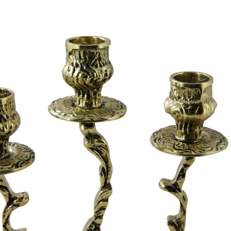 Бронзовые Каминные часы с канделябрами Жарден Bello De Bronze BP-15046, увеличенный вид канделябра