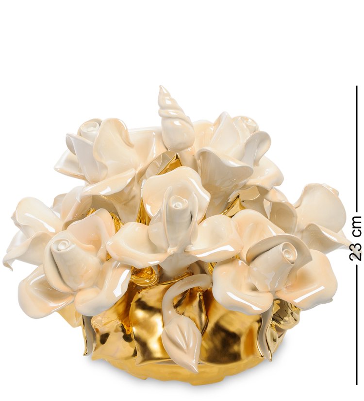 Статуэтка из керамики Розы в корзине Ahura