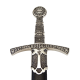 Сувенирный средневековый меч в ножнах, Франция, 14 век DE-6201, рукоятка меча