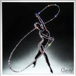 Картина Гимнастка c кристаллами Swarovski