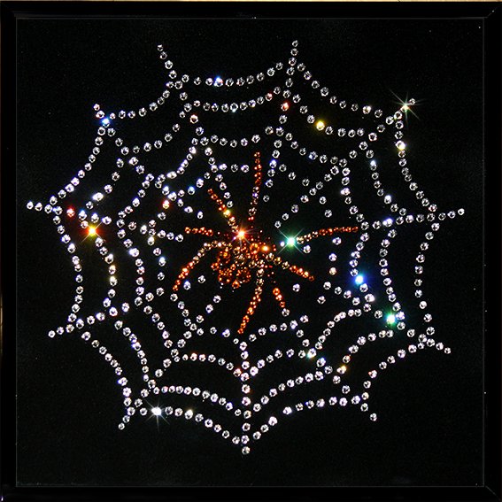 Картина Паук c кристаллами Swarovski
