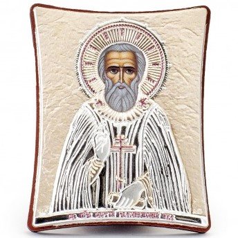 Икона Сергий Радонежский - Золотое Сияние, Размер 5х7 см Slevory 143TBR2FWA