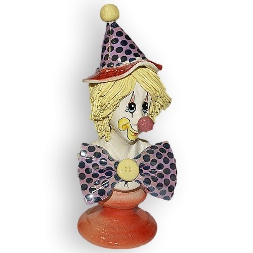 Статуэтка из фарфора Бюст клоуна в колпаке