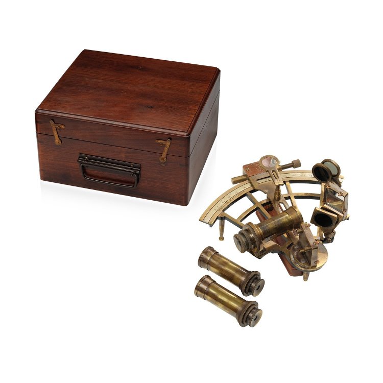 Секстант большой навигационный KELVIN & HUGHES 1917