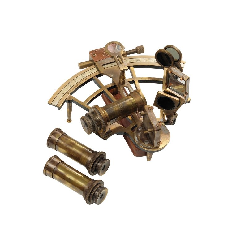 Секстант большой навигационный KELVIN & HUGHES 1917