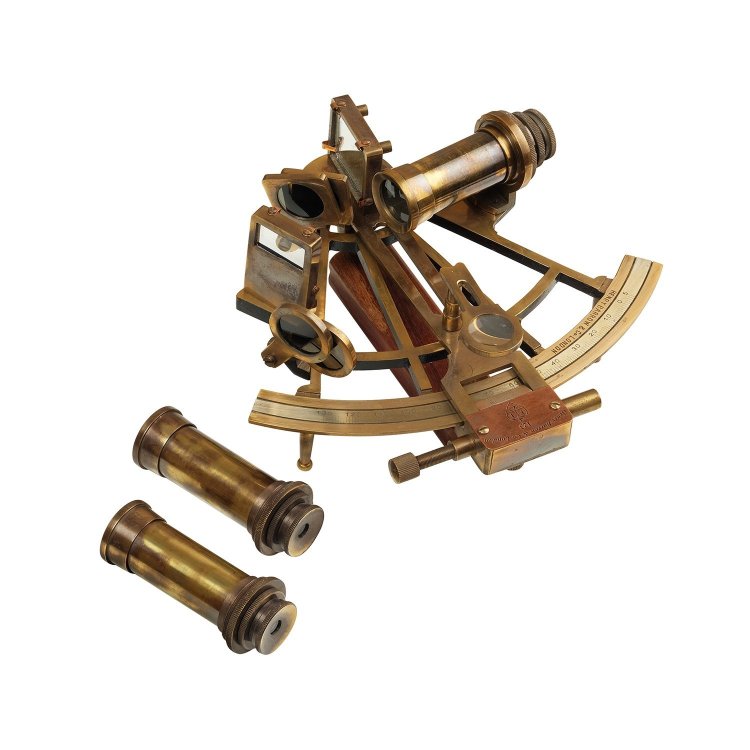 Секстант большой навигационный KELVIN & HUGHES 1917