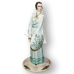 Статуэтка из фарфора Дама в зеленом