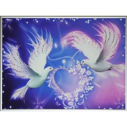 Картина Неземная любовь c кристаллами Swarovski