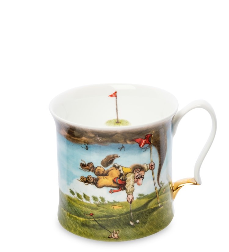 Кружка из фарфора Однажды в Парко-ди-Рома Ветер Parco di Roma Golf Pavone JK-252