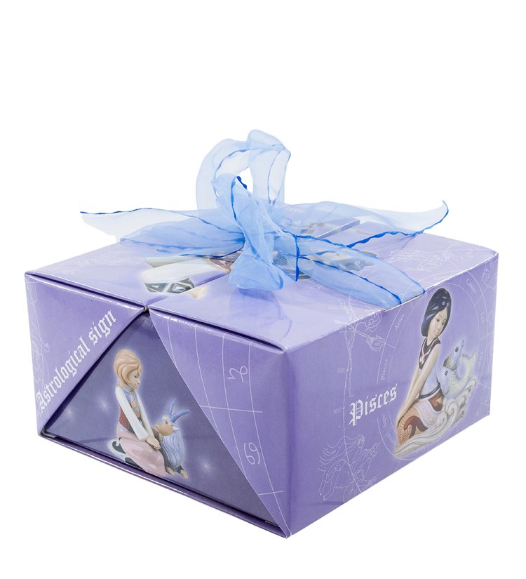 Фигурка из фарфора Знак зодиака Весы Pavone JP-25/10, фотография коробки