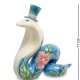 Фигурка из фарфора Голубая Змея в шляпке Pavone JP-51/20