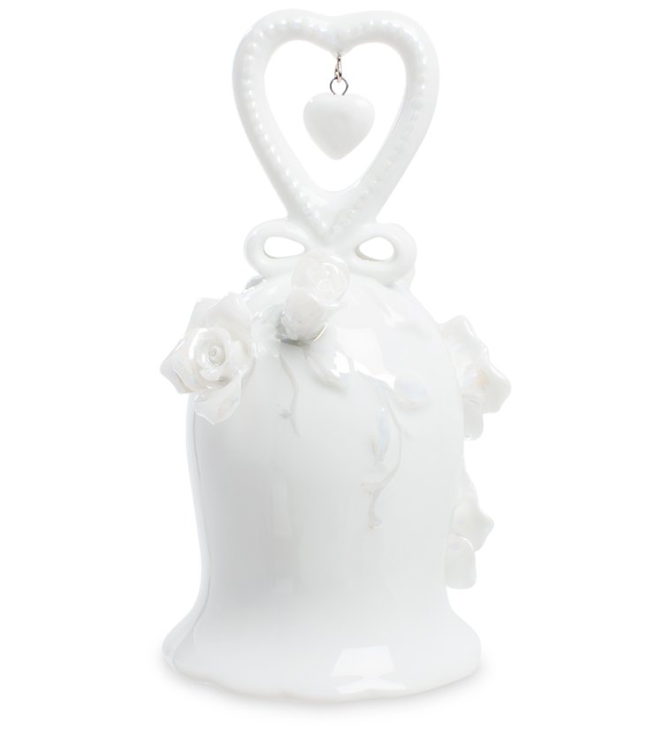 Колокольчик из фарфора Сердце CMS-10/ 8, оборотная сторона