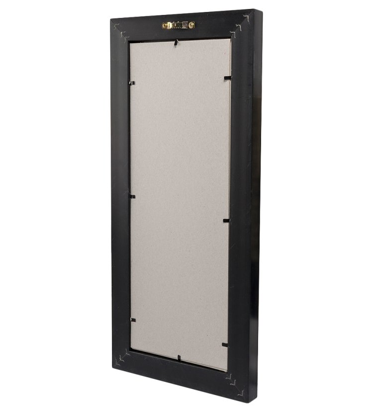 Картина из фарфора Дама с собакой Pavone JP-38/19, фотография с обратной стороны