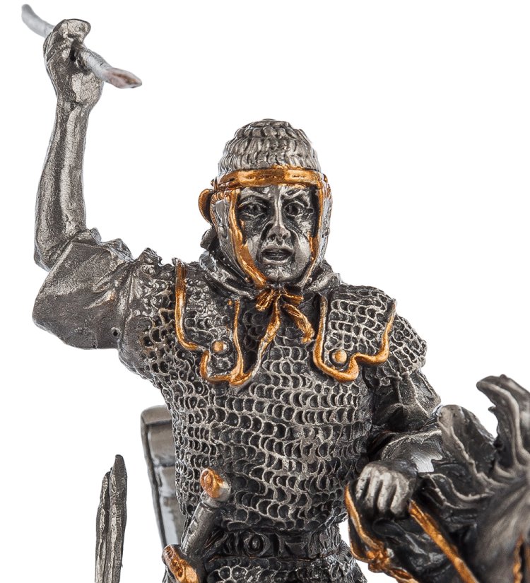 Статуэтка Воин на коне в бою Veronese WS-823, вид профиль