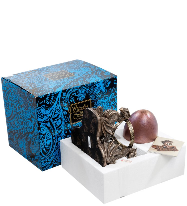 Статуэтка Хрустальный шар и драконы Veronese WS-918, упаковочный вид