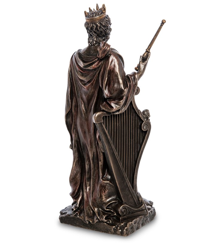 Статуэтка Медный Король Давид Veronese WS-1022, оборотная сторона