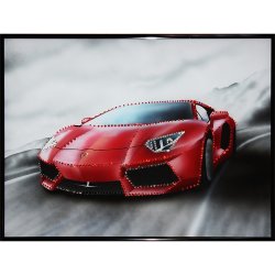 Картина Ламборджини c кристаллами Swarovski