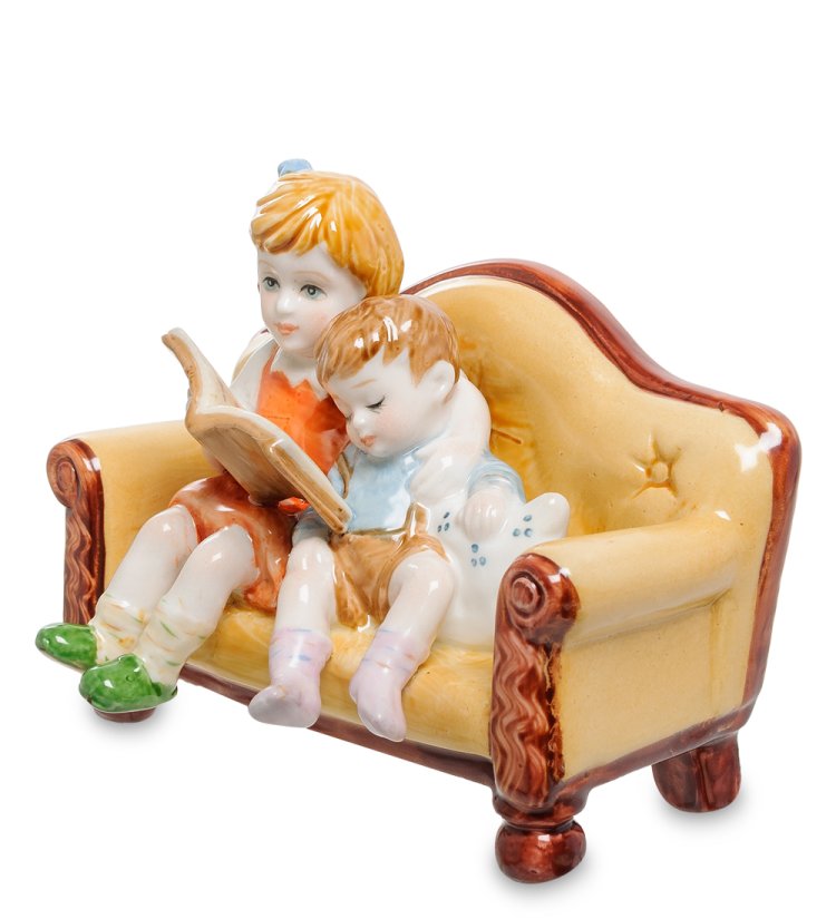 Статуэтка из фарфора Интересная книга Valerio Sole VS-326, фотография сбоку